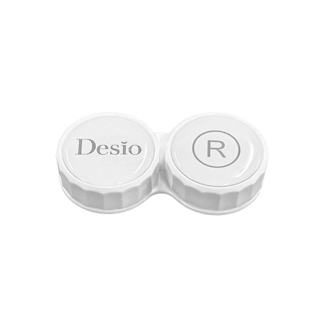 Étui blanc Desio pour lentilles de contact – élégant, compact et sécurisé