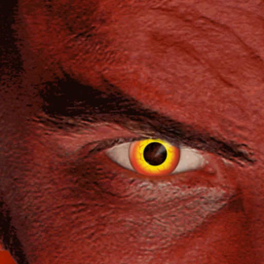Lentilles blanches fantaisie DEMONIAC NIGHTMARE – effet terrifiant pour Halloween, cosplay ou soirées déguisées