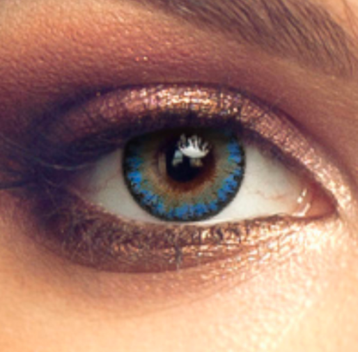 Lentilles de contact bleu azur Ozia Azur Profond – regard profond, lumineux et naturel