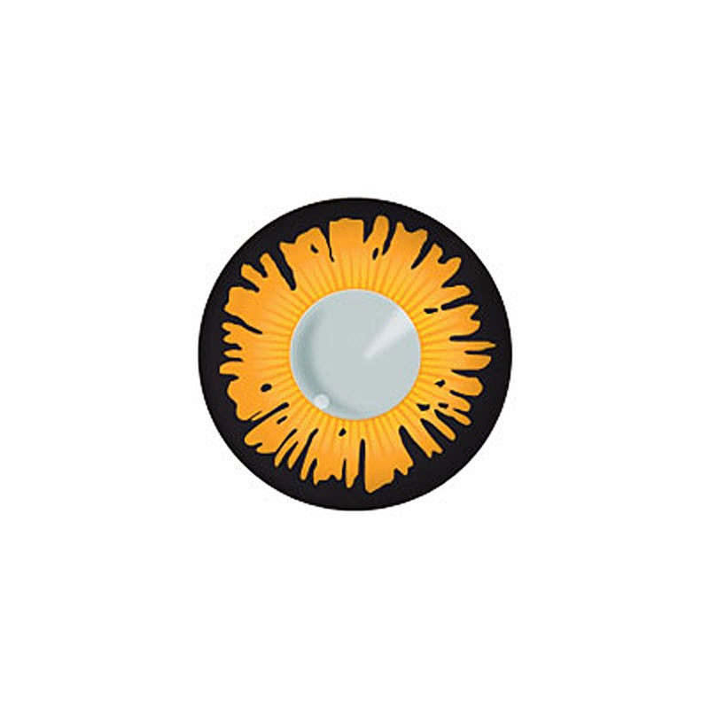 lentilles Twilight Bella noir et orange sans correction FUNNY EYES pour cosplay vampire