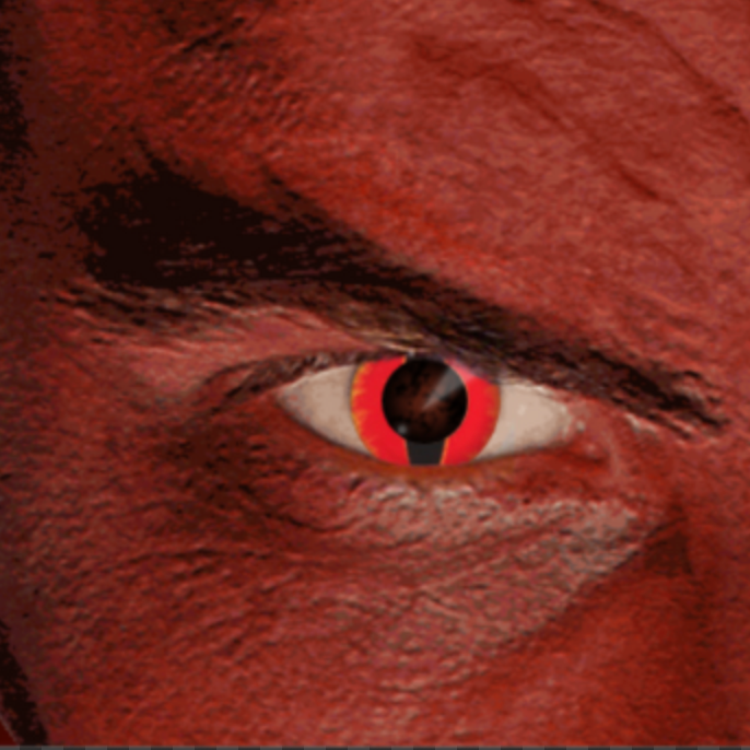 lentilles noires effet démoniaque DEMONIAC PARTY SAURON sans correction