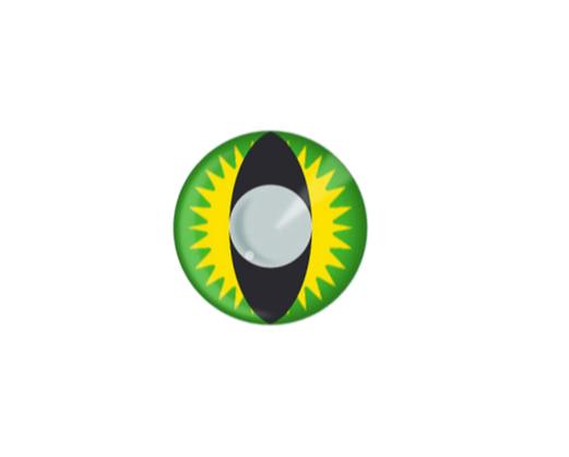lentilles vertes effet dragon FUNNY EYES GREEN DRAGON sans correction