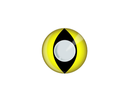 lentilles yeux de chat jaunes et noires FUNNY EYES YELLOW CAT sans correction